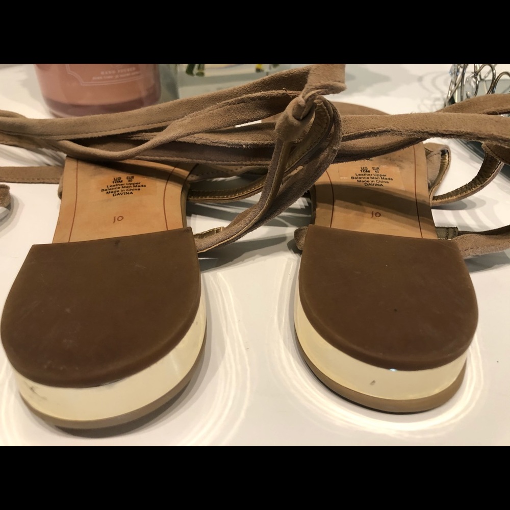 Sam Edelman , DAVINA suede lace up sandals - Picture 3 of 15